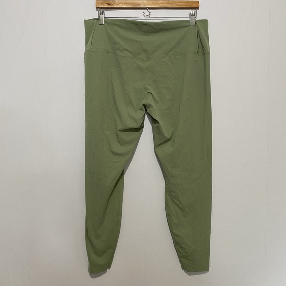 Nike Zenvy Dri-FIT High Waist Green Leggings Women's XXL Yoga Athletic Pants Gym - Picture 3 of 7